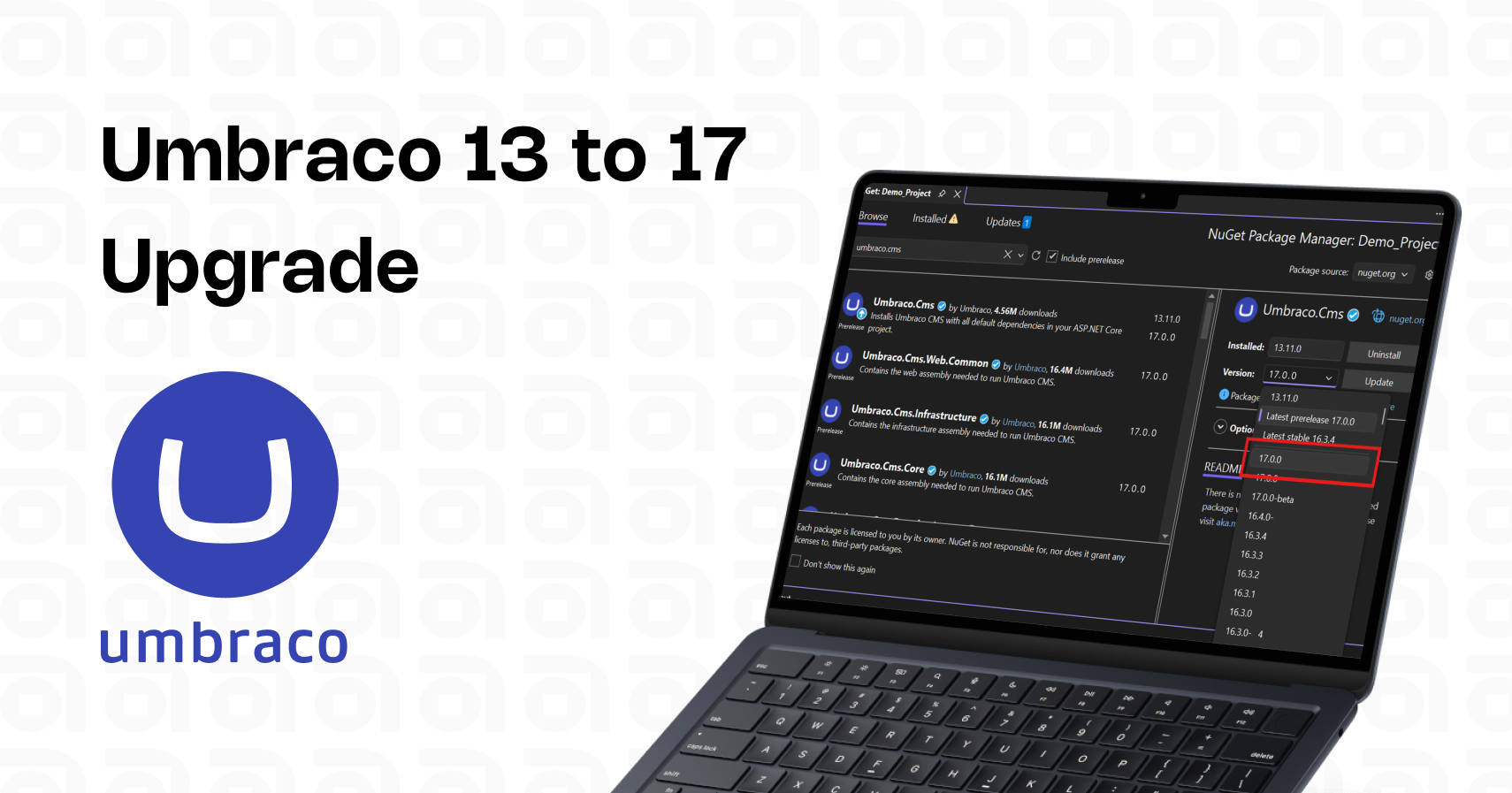 Convert Umbraco 13 to 17