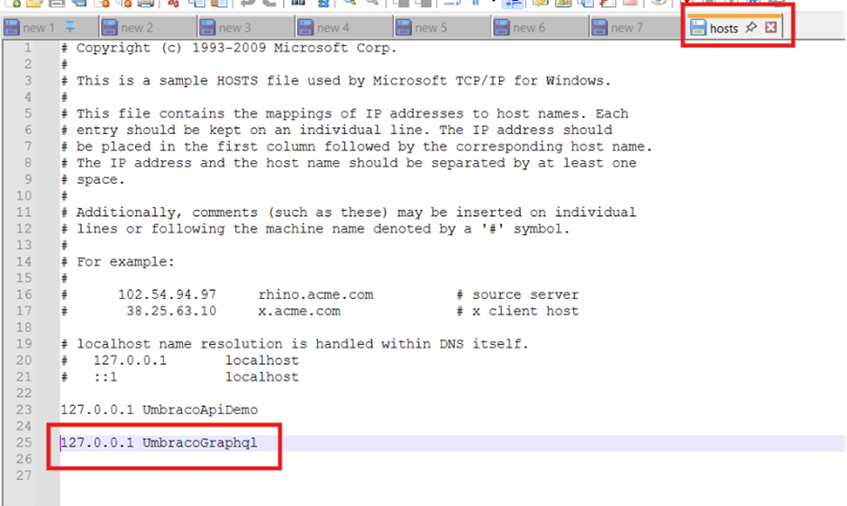 Root File add hotname