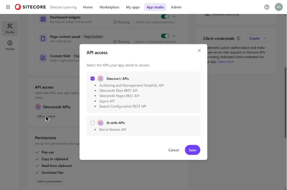 AI skills APIs