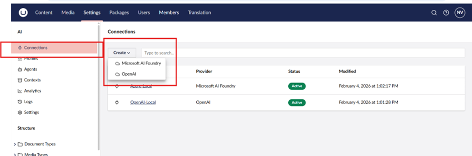 umbraco provider