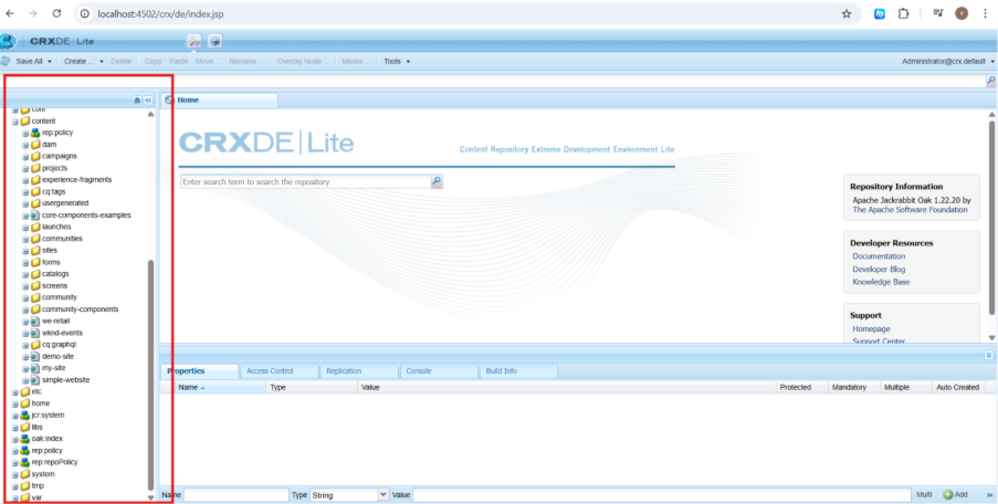 internal repository
