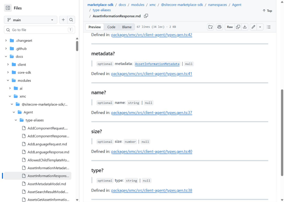 Sitecore full property list