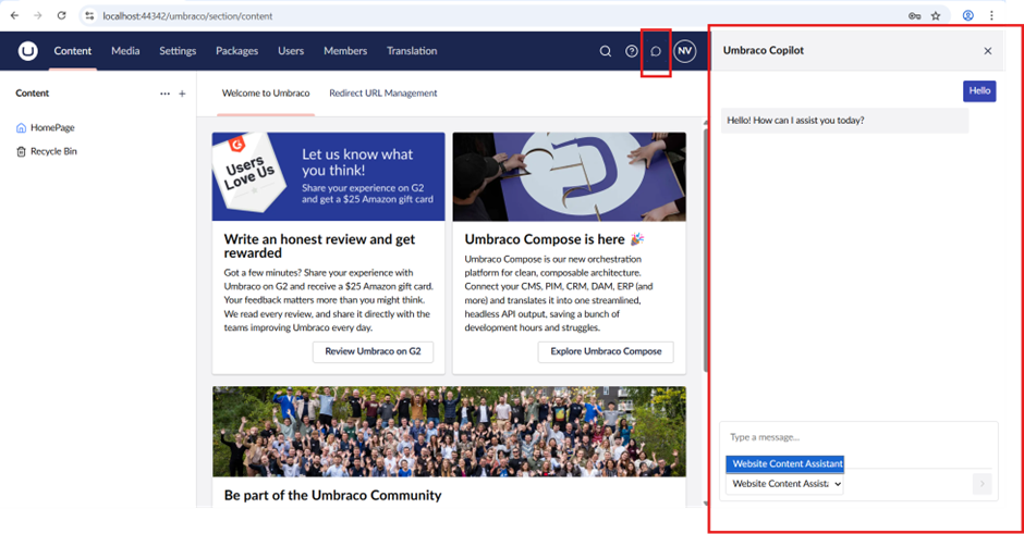 umbraco copilot 1