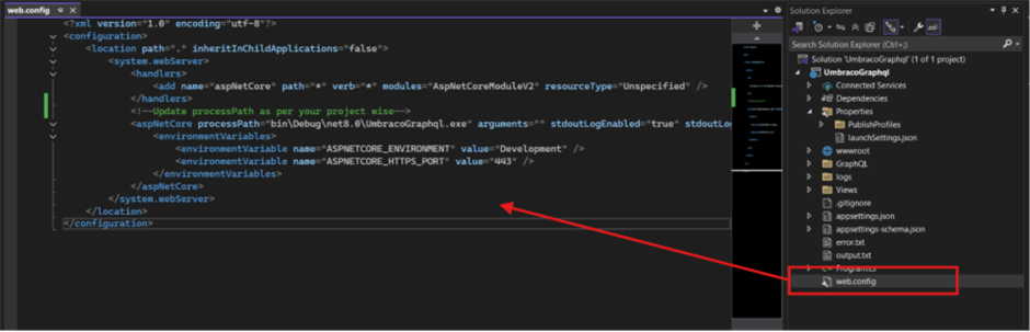 webconfig file