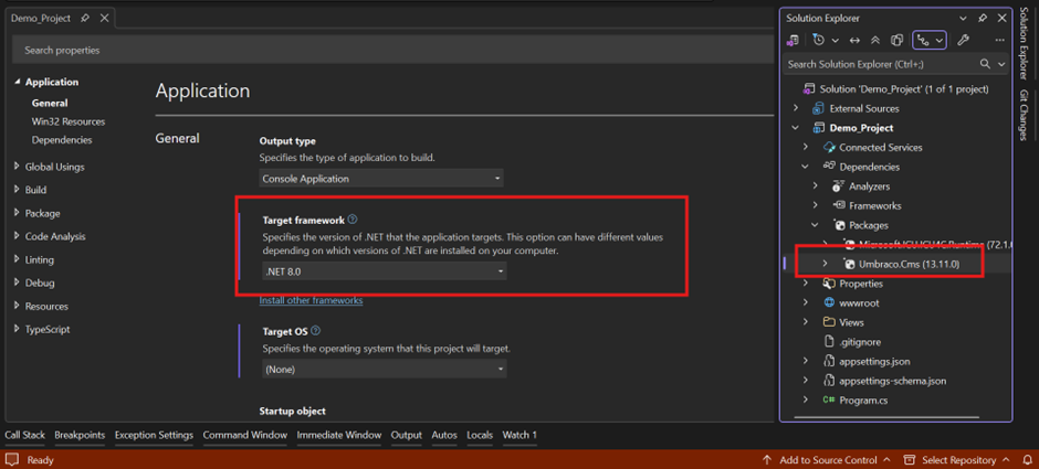 targetframework