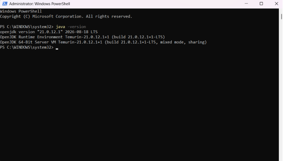 java 21 version